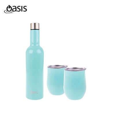 Oasis 3 Piece Insulated Wine Gift Set by Corporate Gift Store Singapore