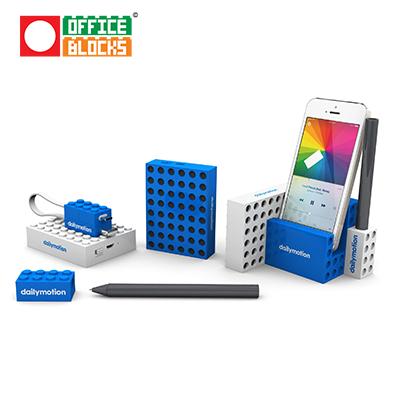 Office Blocks 4 in 1 Desktop Speaker Set by Corporate Gift Store Singapore