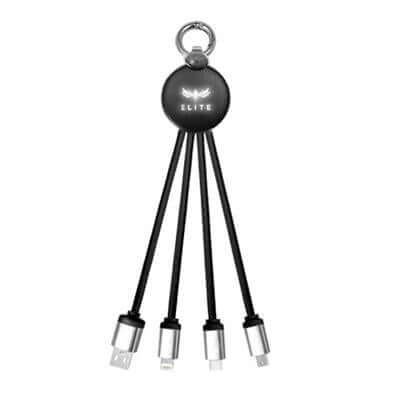 3 in 1 Fast Charging Cable (Round) by Corporate Gift Store Singapore