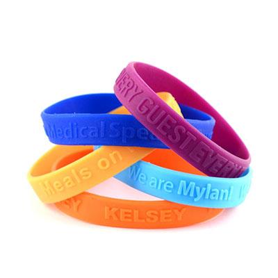 Custom Embossed Silicone Wristband by Corporate Gift Store Singapore