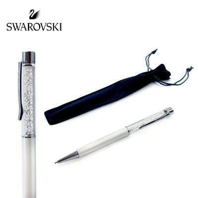 Swarovski Crystalline Lady Ballpoint Pen in White Pearl by Corporate Gift Store Singapore