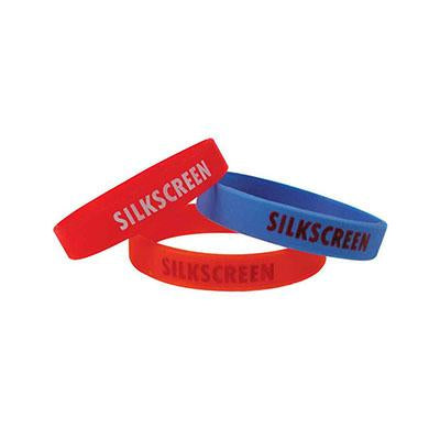 Custom Silkscreen Silicone Wristband | gifts shop