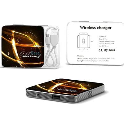 Wireless Charger with Metallic Plating by Corporate Gift Store Singapore
