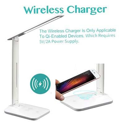 LED Desk Lamp with Wireless Charger by Corporate Gift Store Singapore