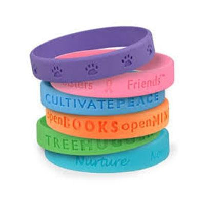 Custom Debossed Silicone Wristband by Corporate Gift Store Singapore