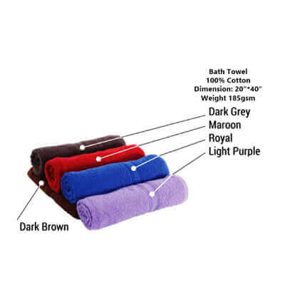 185gsm Cotton Bath Towel by Corporate Gift Store Singapore