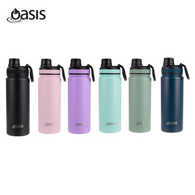 Oasis Stainless Steel Insulated Sports Water Bottle with Screw Cap 550ML