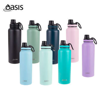 Oasis Stainless Steel Insulated Sports Water Bottle with Screw Cap 1.1L by Corporate Gift Store Singapore