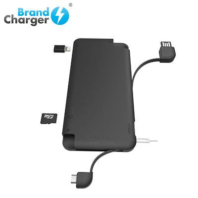 BrandCharger iQ+ Powerbank with Syncing Cable, Card Reader and Portable Data Storage | gifts shop