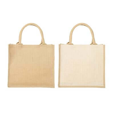 Eco Friendly Square Jute Bag by Corporate Gift Store Singapore