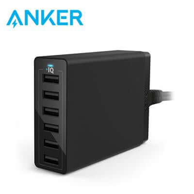 Anker PowerPort 6 Ports 60W With PowerIQ™ Charging Station by Corporate Gift Store Singapore
