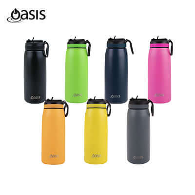 Oasis Stainless Steel Insulated Sports Water Bottle with Straw 780ML by Corporate Gift Store Singapore