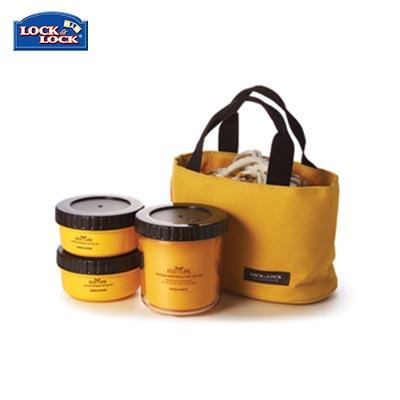 Lock & Lock 3 Pieces Rounded Lunch Box Set | gifts shop