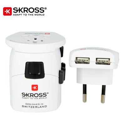 SKROSS Travel Adaptor PRO + USB by Corporate Gift Store Singapore