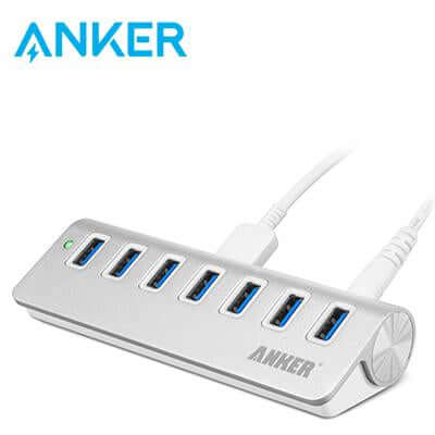 Anker Aluminum 7-Port USB 3.0 Hub by Corporate Gift Store Singapore