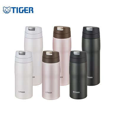 Tiger Flip Cap Stainless Steel Thermal Bottle MJE-A by Corporate Gift Store Singapore