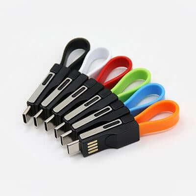 3 in 1 Magnetic Keychain USB Charging Cable by Corporate Gift Store Singapore