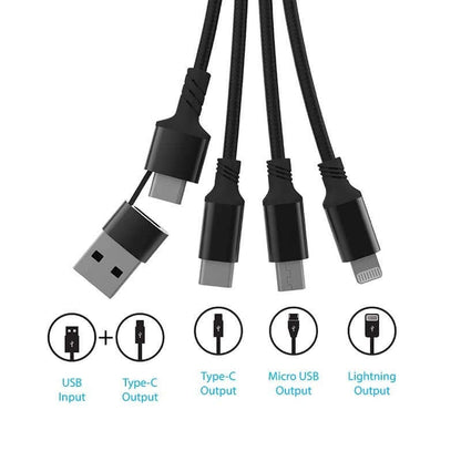 4 in 1 Fast Charging Cable by Corporate Gift Store Singapore
