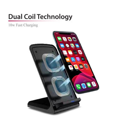 AirStand Fast Charge Wireless Charger with Phone Stand