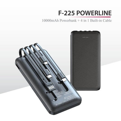 10000mAh Powerbank with 4 Built-in Cable by Corporate Gift Store Singapore