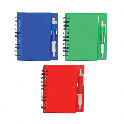 Hand Cover Notebook With Pen by Corporate Gift Store Singapore