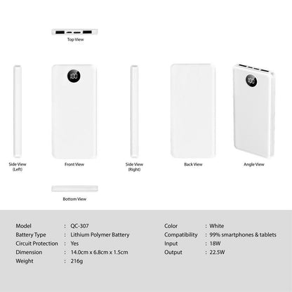 Quick Power 22.5W Super Charge 10000mAh Powerbank by Corporate Gift Store Singapore