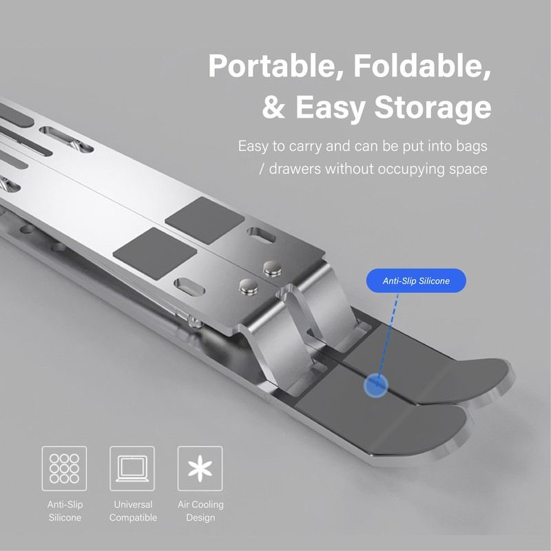 Aluminium Foldable Laptop Stand by Corporate Gift Store Singapore