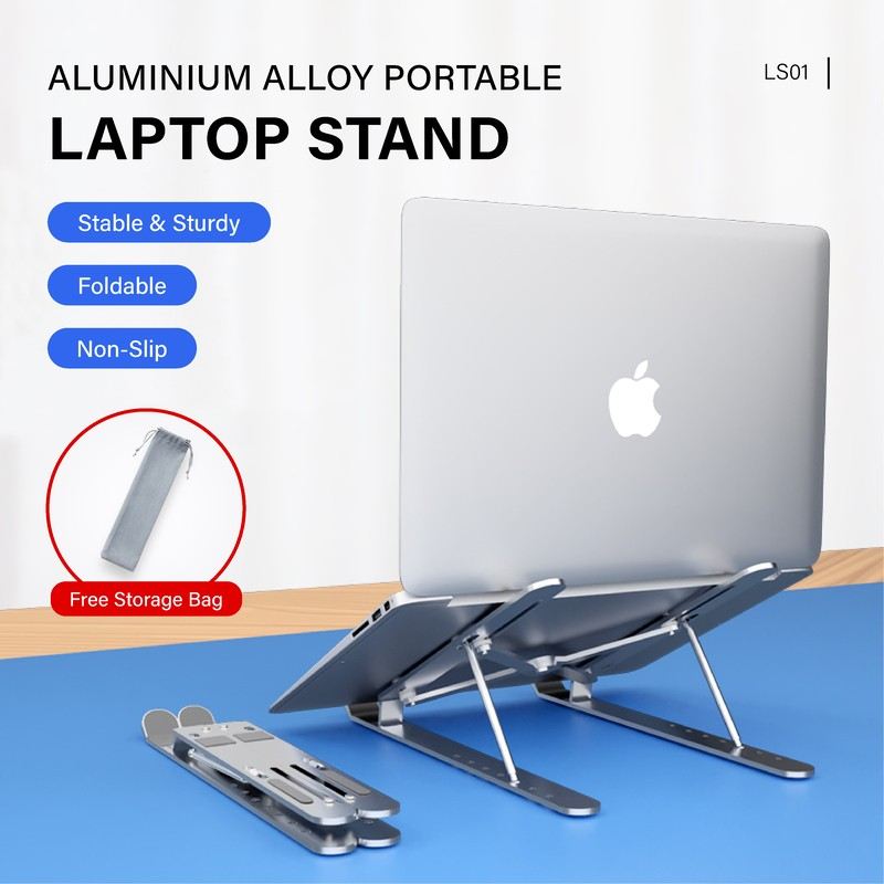 Aluminium Foldable Laptop Stand by Corporate Gift Store Singapore