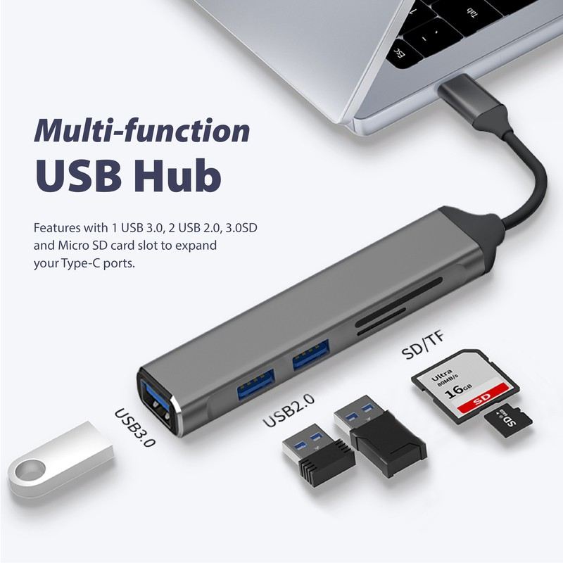 Ultra Slim 5 Ports USB Hub by Corporate Gift Store Singapore