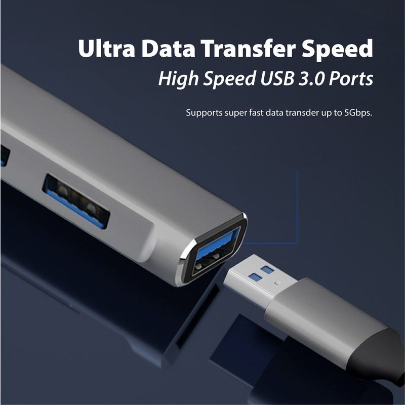 Ultra Slim 5 Ports USB Hub by Corporate Gift Store Singapore