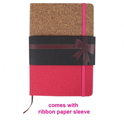 PU Notebook with Cork Design