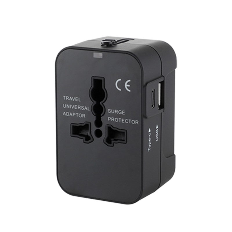 Travel Adaptor with1 Type C and 1 USB Port by Corporate Gift Store Singapore