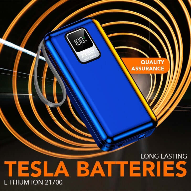22.5W Quick Charge Powerbank with Built-in Cable by Corporate Gift Store Singapore