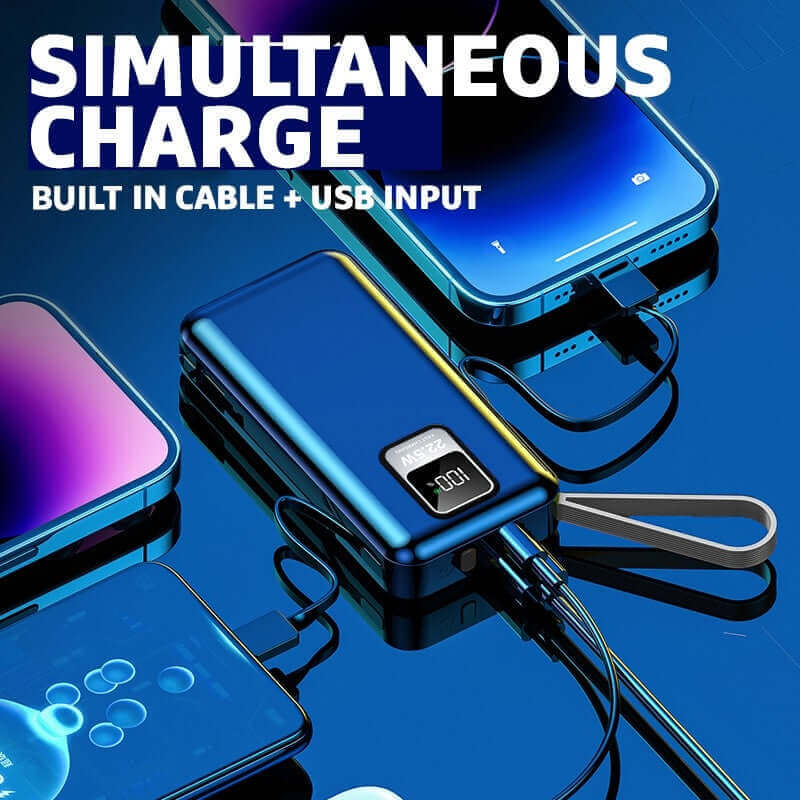 22.5W Quick Charge Powerbank with Built-in Cable by Corporate Gift Store Singapore