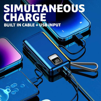 22.5W Quick Charge Powerbank with Built-in Cable by Corporate Gift Store Singapore