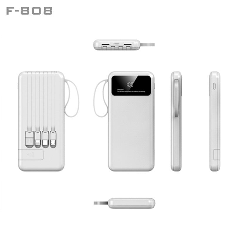 10000mAh Powerbank with 4 Detachable Built-in Cables & Mobile Stand by Corporate Gift Store Singapore