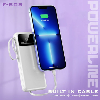 10000mAh Powerbank with 4 Detachable Built-in Cables & Mobile Stand by Corporate Gift Store Singapore