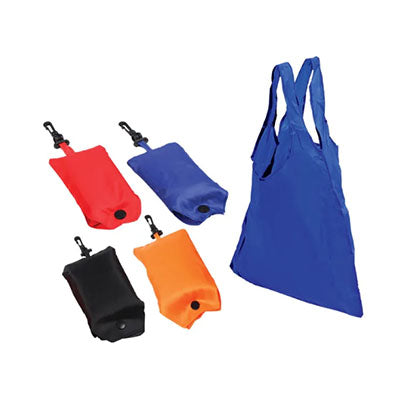 Nylon 190T Foldable Shopping Bag with Pouch