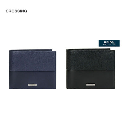 Crossing Infinite Bi-Fold Leather Wallet RFID by Corporate Gift Store Singapore