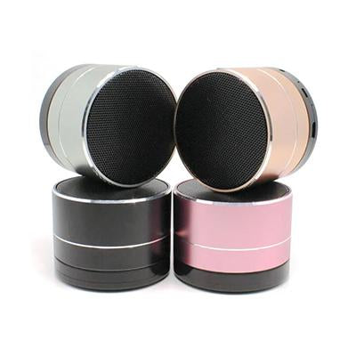 Round Metallic Bluetooth Speaker by Corporate Gift Store Singapore