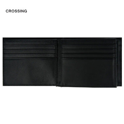Crossing Infinite Bi-Fold Leather Wallet With Flap And Coin Pouch RFID by Corporate Gift Store Singapore