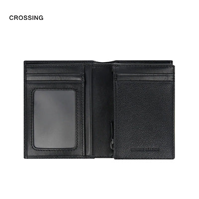 Crossing Elite Short Leather Wallet With Coin Pouch RFID