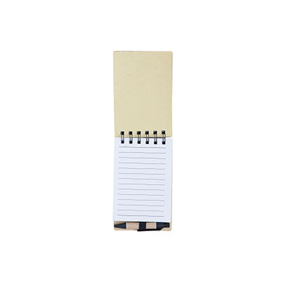 Bamboo Cover Notepad with Pen
