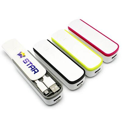 Mini Power Bank with in-Built Cable by Corporate Gift Store Singapore