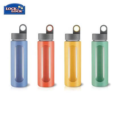 Lock & Lock I-Shape Glass Water Bottle 510ml by Corporate Gift Store Singapore