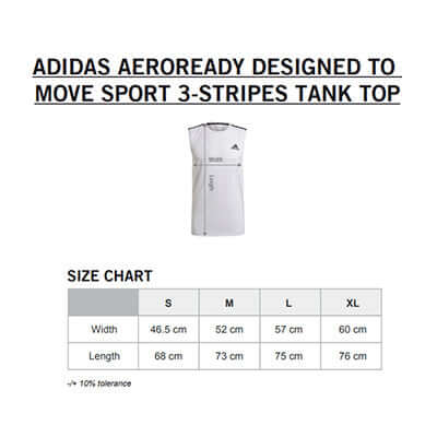 Adidas Aeroready Designed To Move Sport 3-Stripes Tank Top