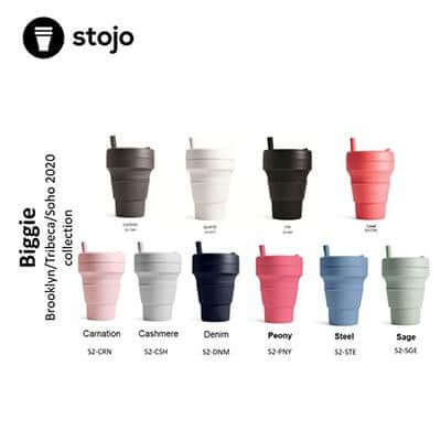 Stojo Pocket Cup - Tribeca Collection (Denim) Denim