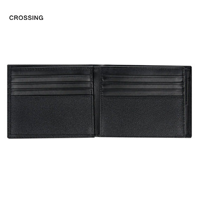 Crossing Elite Bi-fold Leather Wallet With Flap And Coin Pouch RFID