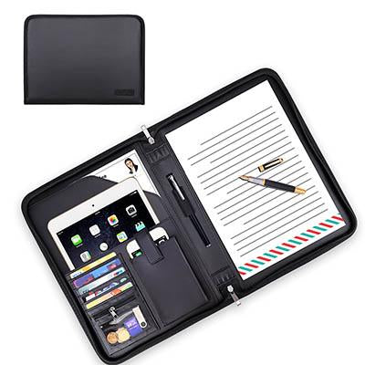 A4 Zipper Portfolio with Tablet Pocket by Corporate Gift Store Singapore