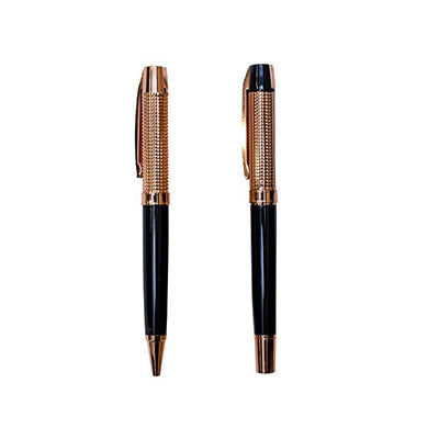 Rose Gold with Black Metal Pen by Corporate Gift Store Singapore